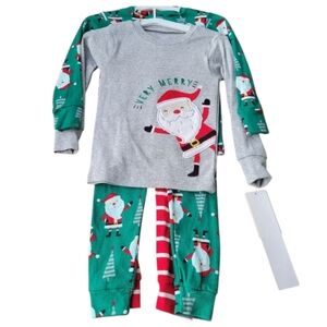 Santa 4 piece Christmas pajamas